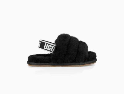 UGG Fluff Yeah Slide Slippers for Toddlers - Black India